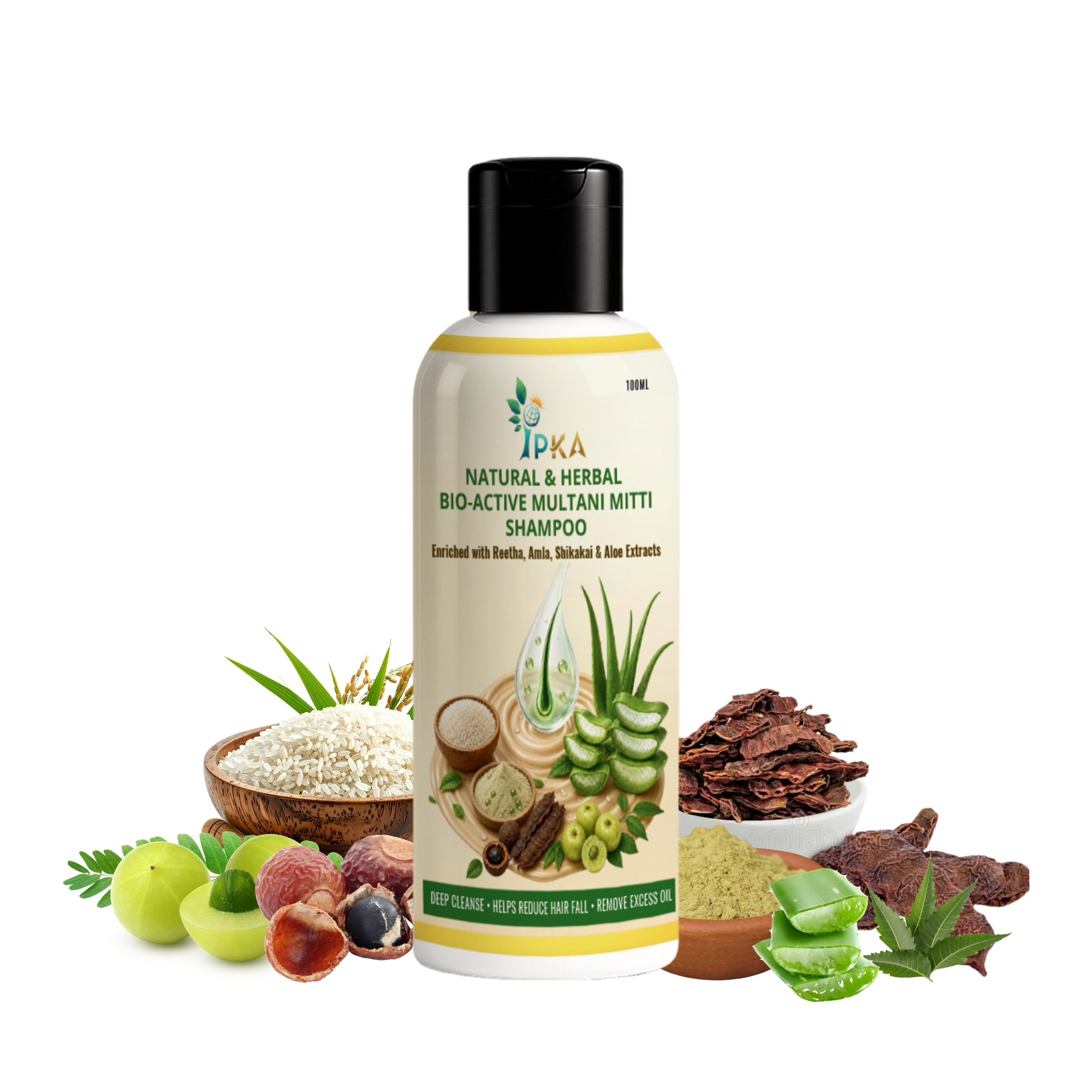 NATURAL & HERBAL BIO-ACTIVE MULTANI MITTI SHAMPOO