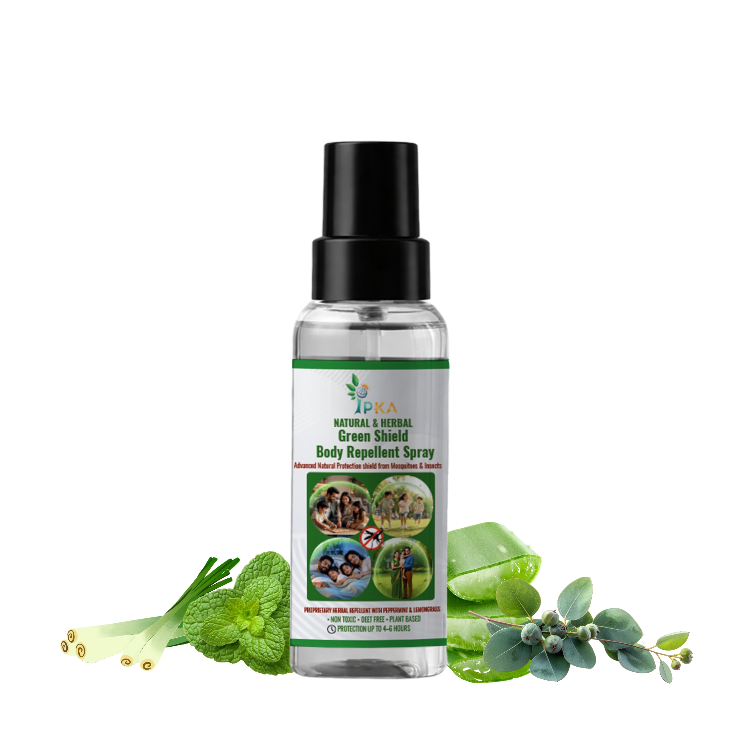 NATURAL & HERBAL Green Shield Body Repellent Spray