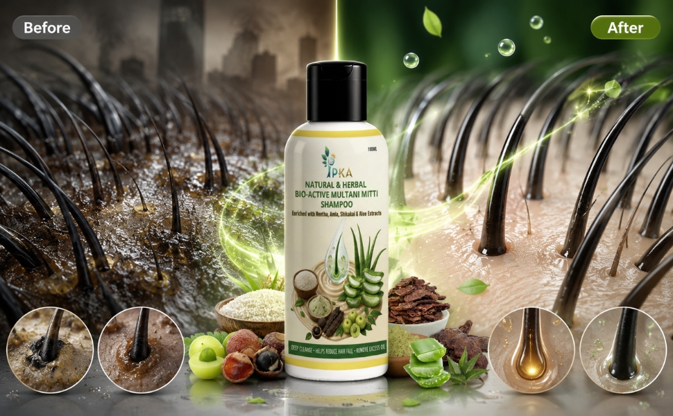 NATURAL & HERBAL BIO-ACTIVE MULTANI MITTI SHAMPOO