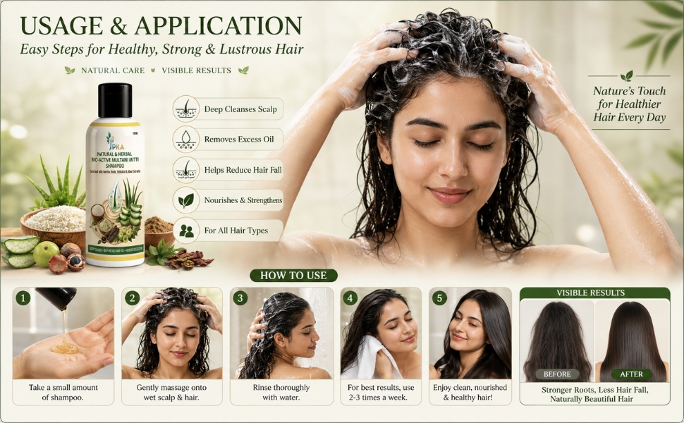 NATURAL & HERBAL BIO-ACTIVE MULTANI MITTI SHAMPOO