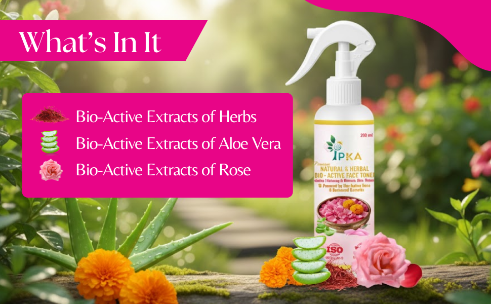 NATURAL & HERBAL BIO-ACTIVE FACE TONER