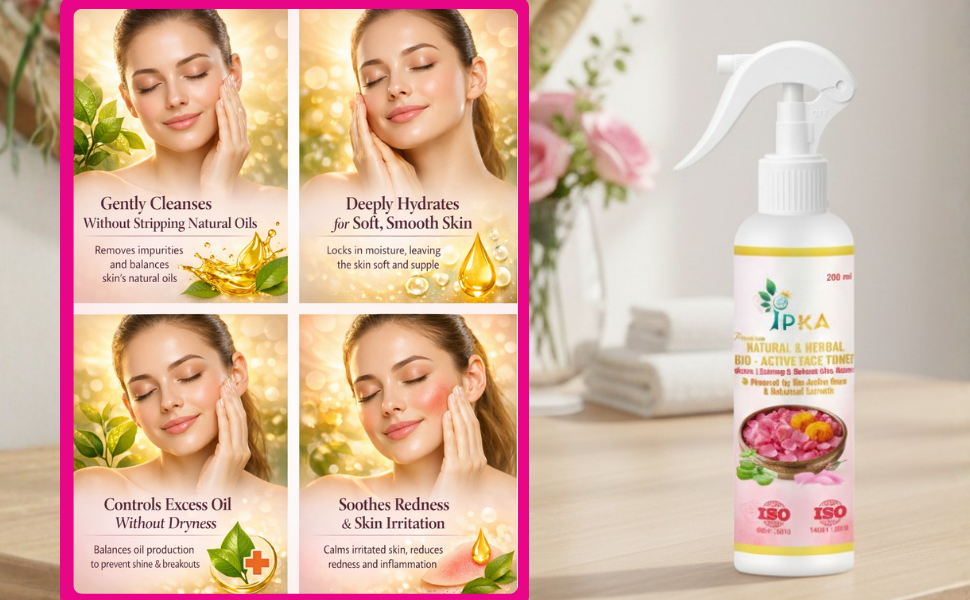 NATURAL & HERBAL BIO-ACTIVE FACE TONER