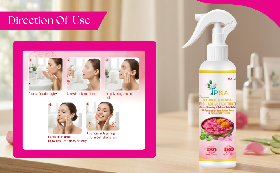 NATURAL & HERBAL BIO-ACTIVE FACE TONER
