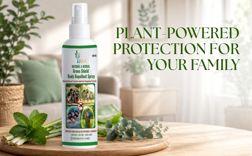 NATURAL & HERBAL Green Shield Body Repellent Spray