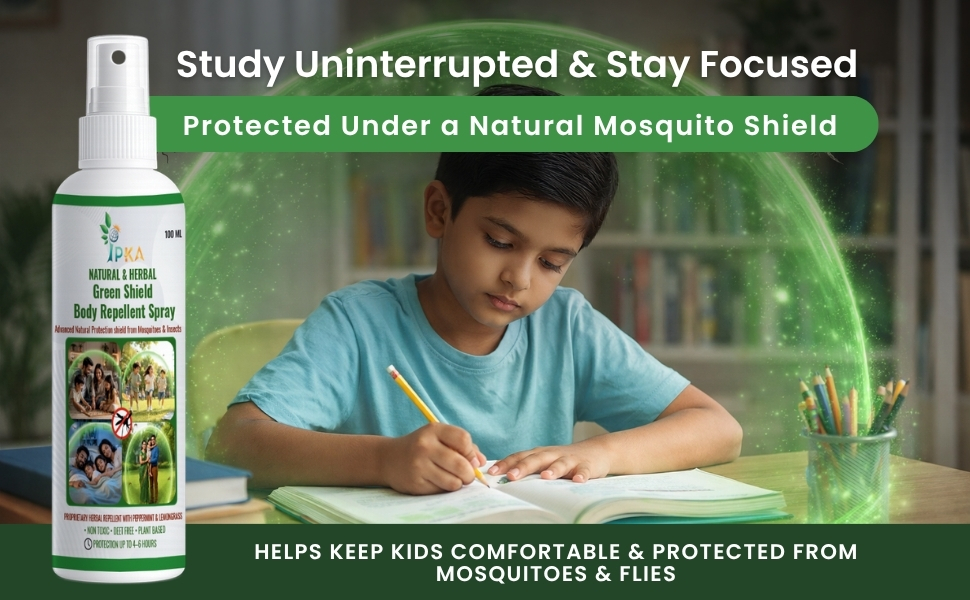 NATURAL & HERBAL Green Shield Body Repellent Spray