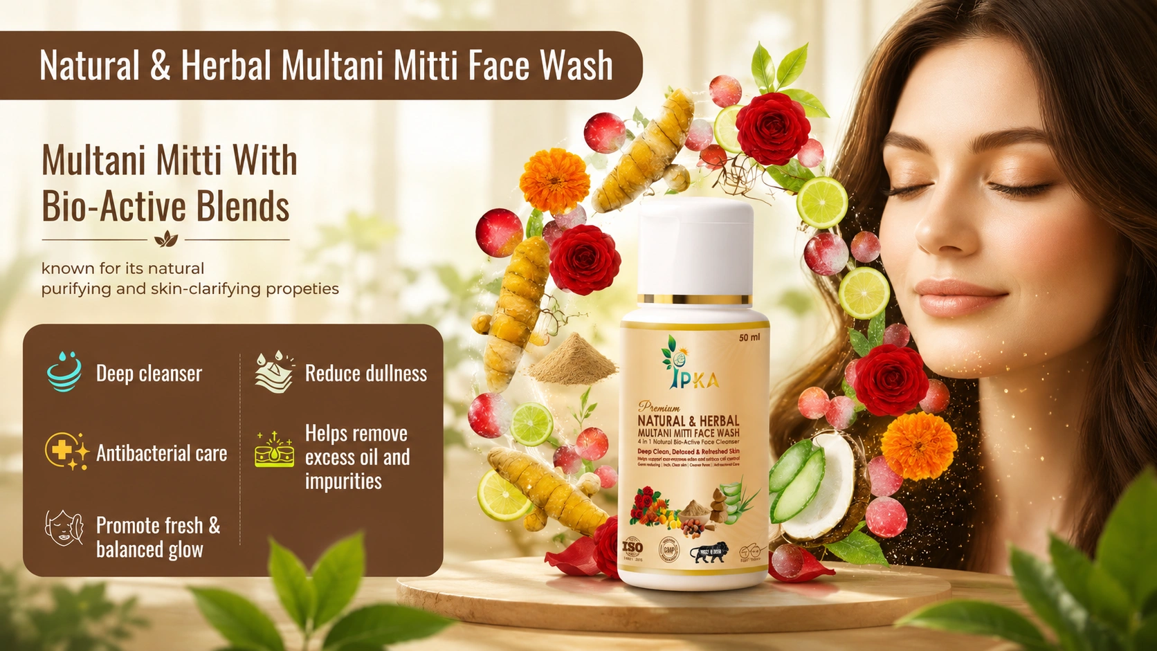 Premium NATURAL & HERBAL MULTANI MITTI FACE WASH