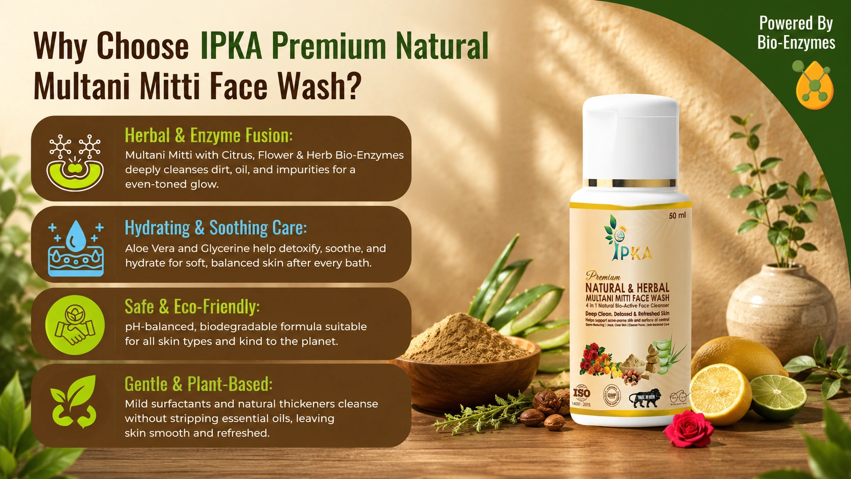 Premium NATURAL & HERBAL MULTANI MITTI FACE WASH