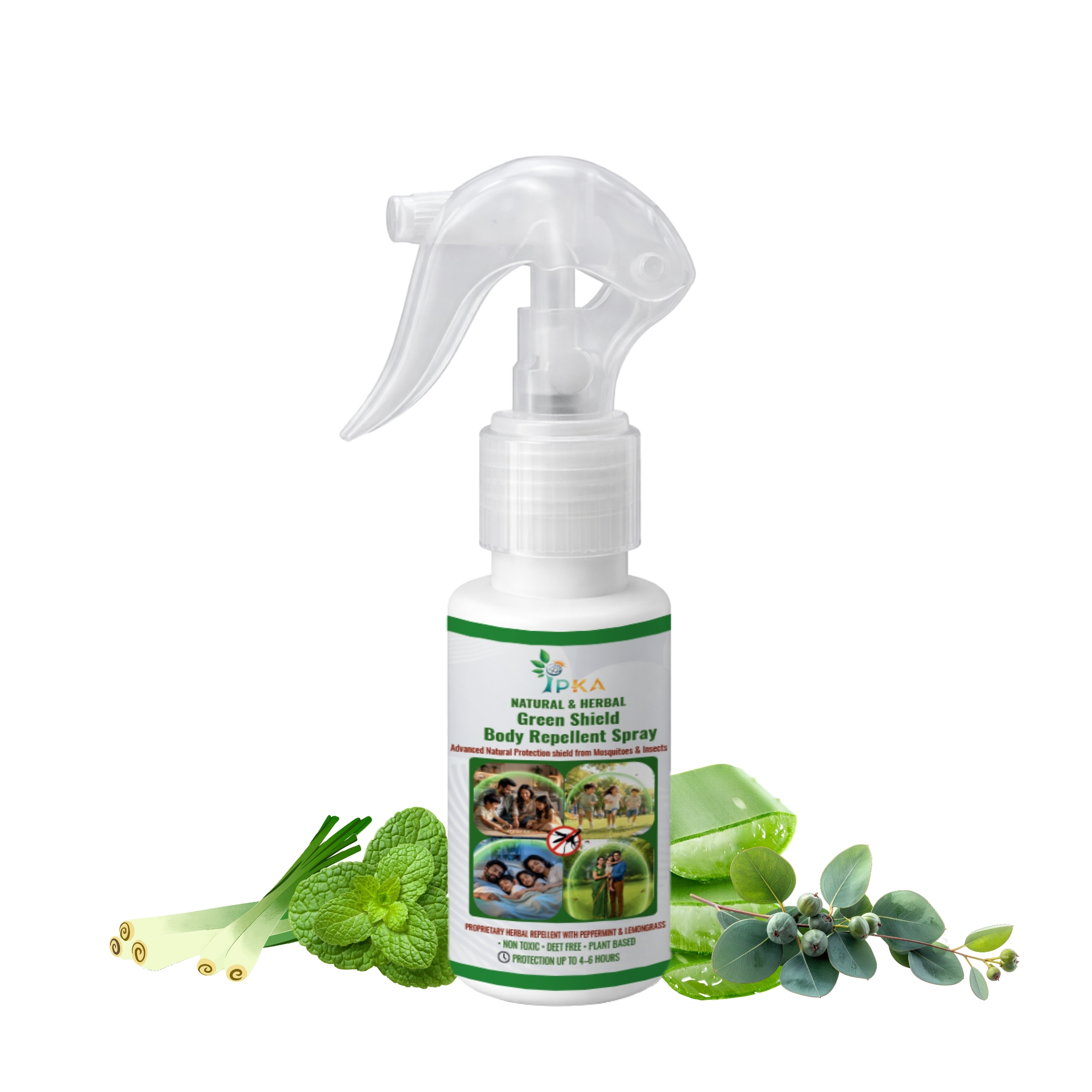NATURAL & HERBAL Green Shield Body Repellent Spray