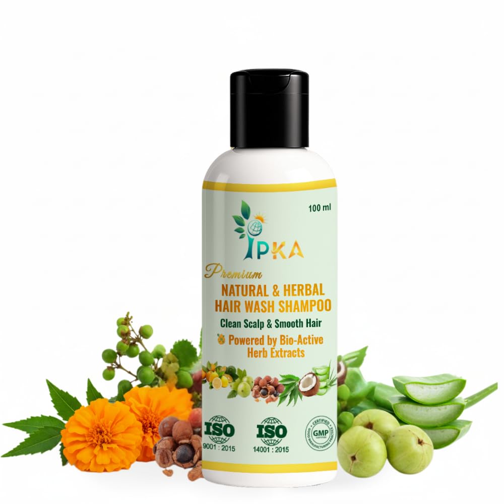 Premium herbal and natural hair wash shampoo